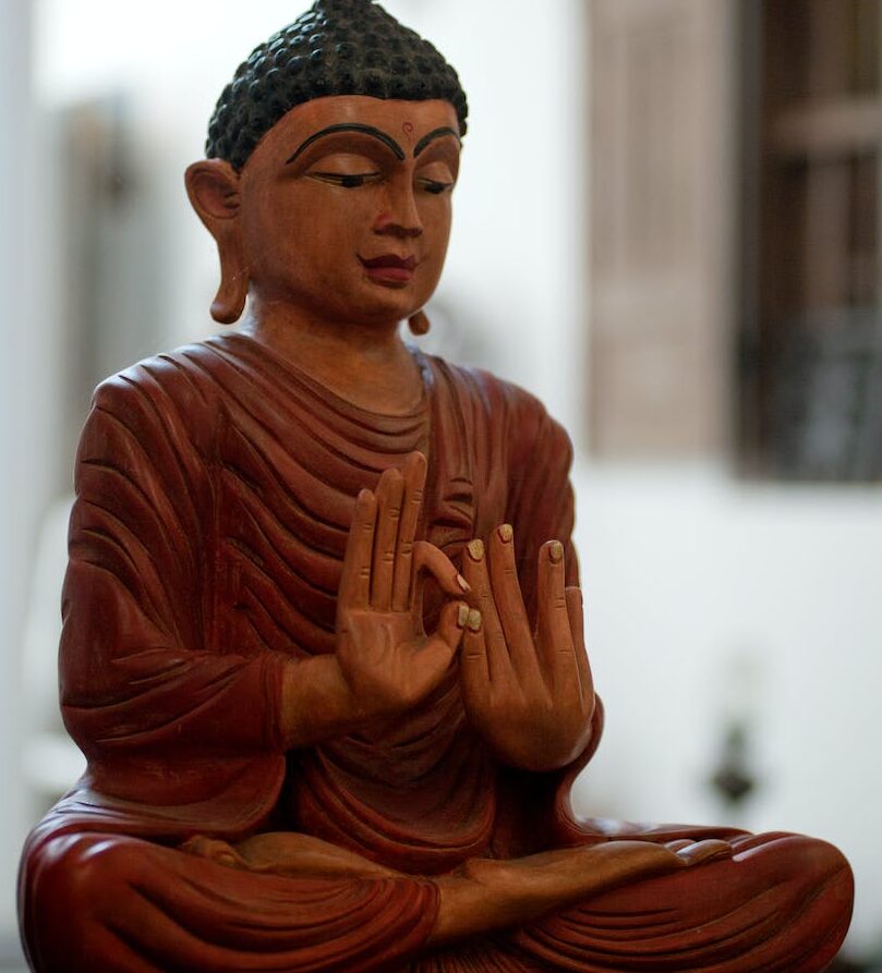 meditating buddha figurine