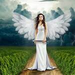 angel, nature, clouds